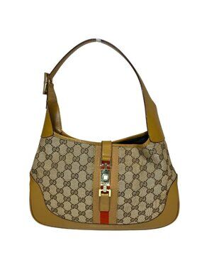 Gucci Jackie Shoulder Bag Canvas Leather